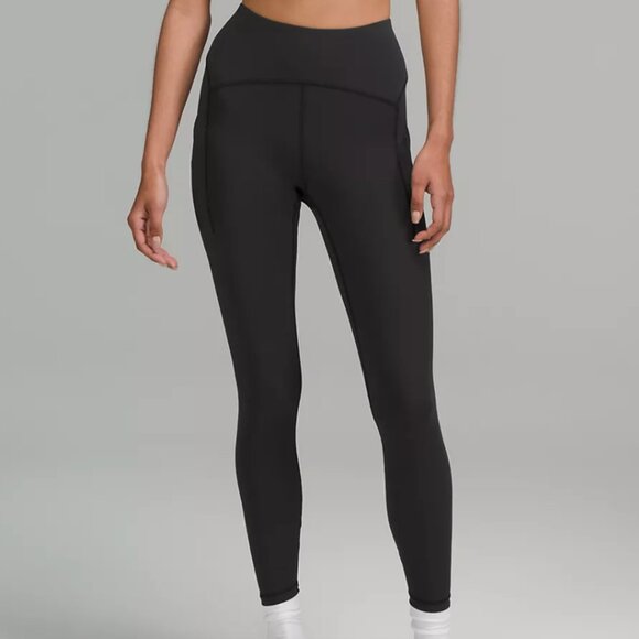 Lululemon Power Thru High-Rise Tight 25" Black size 6 excellent condition - Picture 1 of 10
